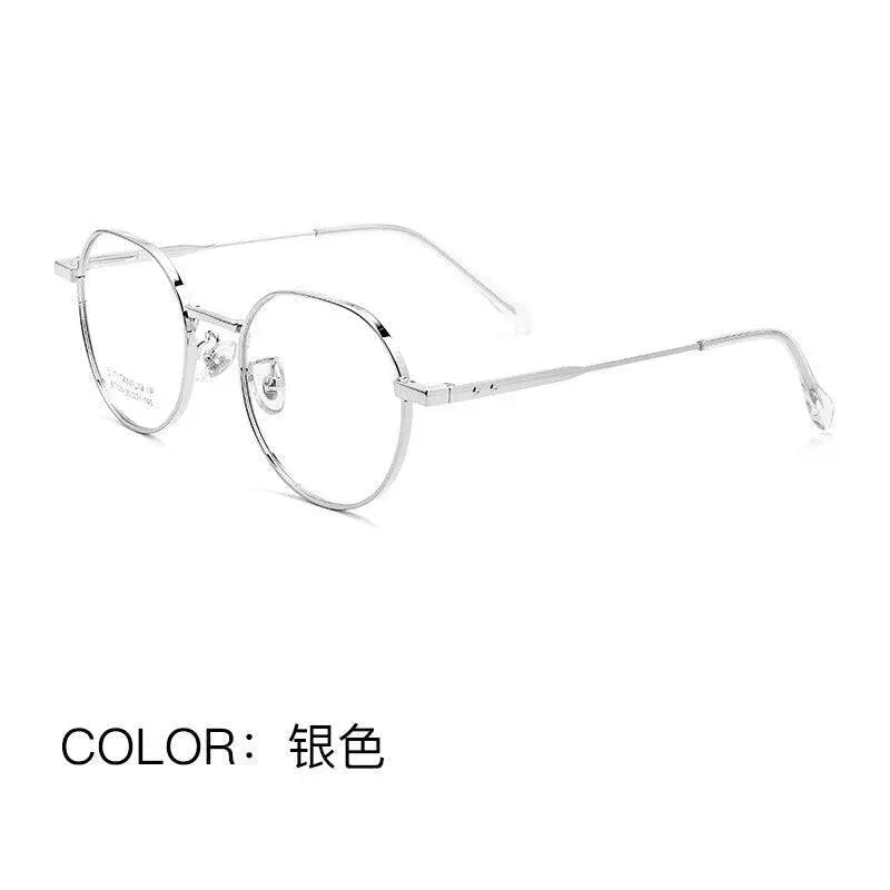 Unisex Polygon Full Rim Titanium Prescription Glasses Bt020t — view 3 | Rx Spectacle