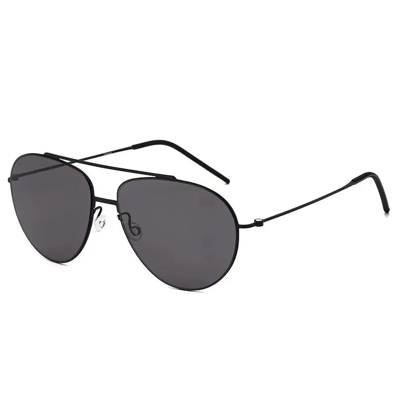 Men's Oval Full Rim Titanium Double Bridge Prescription Glasses 638806 — view 7 | Rx Spectacle