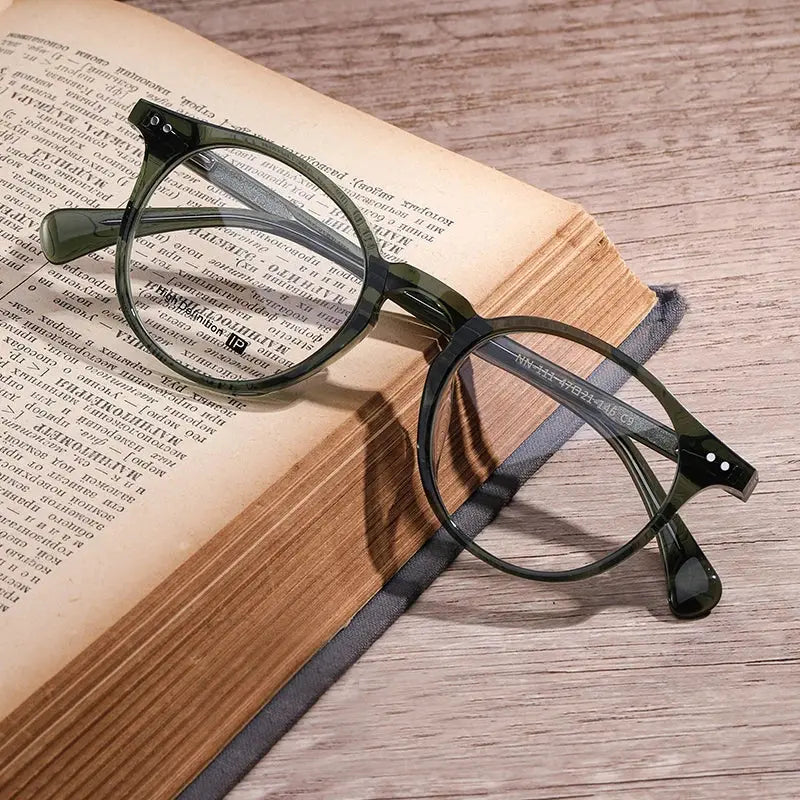 Women's Round Full Rim Acetate Prescription Glasses 934111 — view 7 | Rx Spectacle