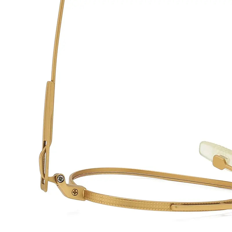 Men's Oval Full Rim Titanium Oversized Prescription Glasses 41102 — view 3 | Rx Spectacle