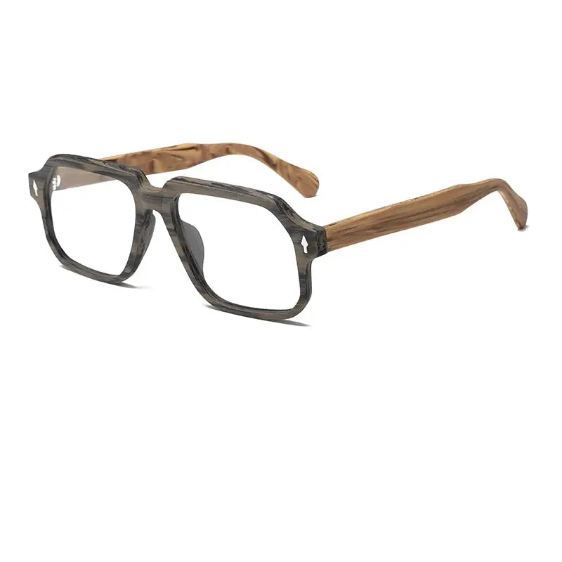 Unisex Square Full Rim Acetate Prescription Glasses 968188 — view 5 | Rx Spectacle