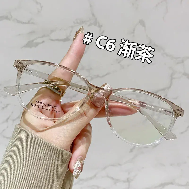 Unisex Oval Full Rim TR90 Prescription Glasses 12918 — view 10 | Rx Spectacle