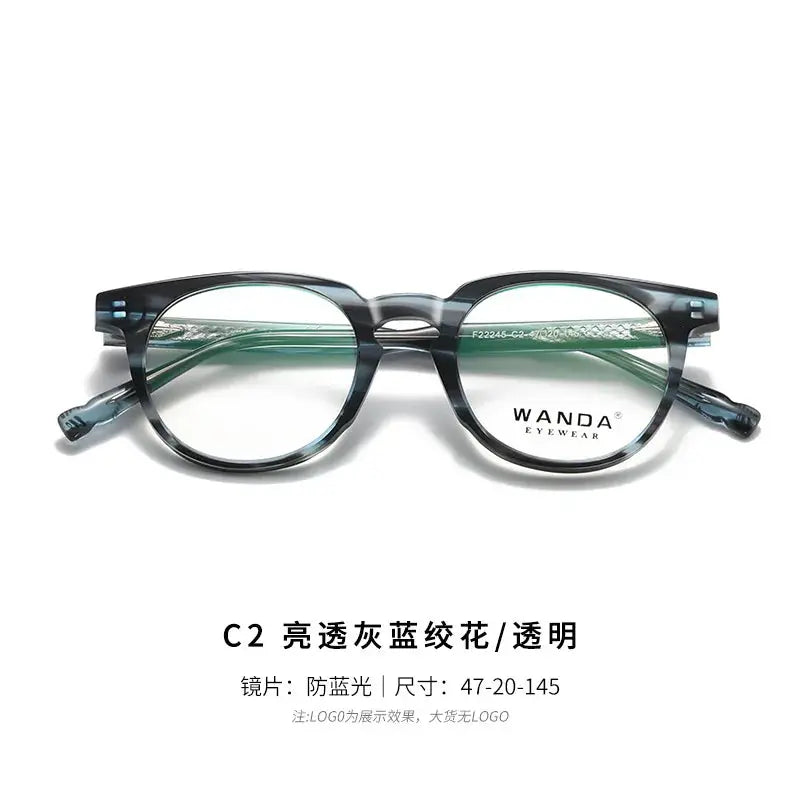 Women's Round Full Rim TR90 Prescription Glasses 22245 — view 5 | Rx Spectacle
