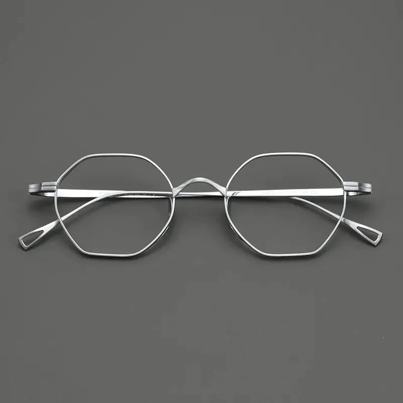 Women's Polygon Full Rim Titanium Prescription Glasses 20872 — view 4 | Rx Spectacle