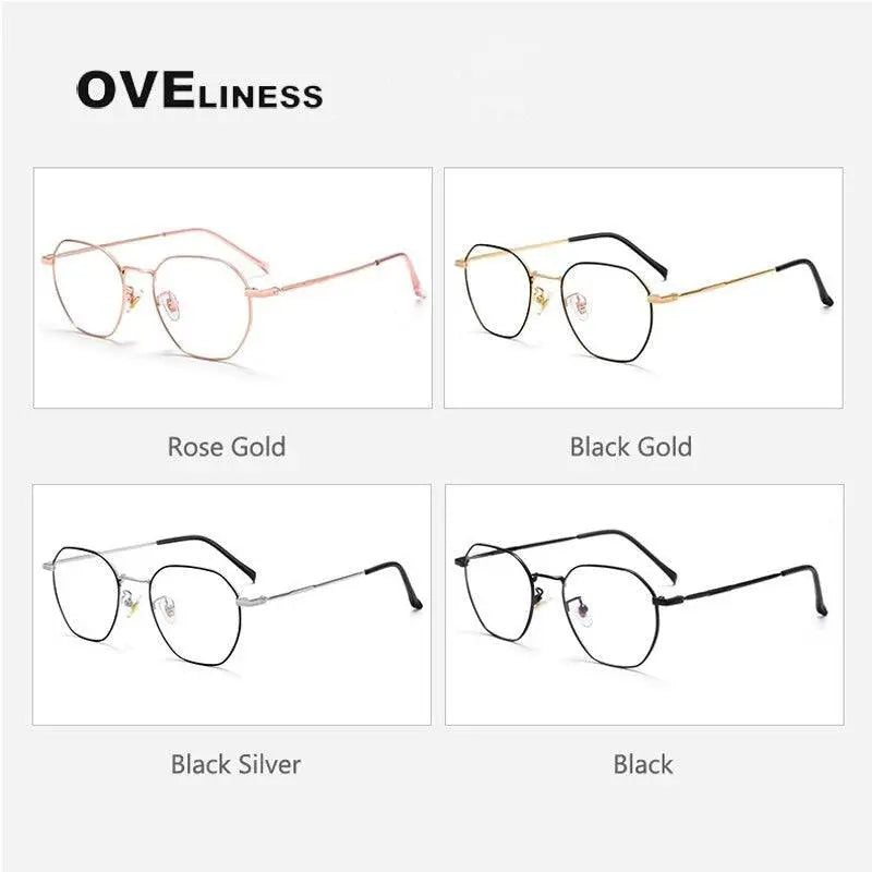 Women's Round Full Rim Titanium Prescription Glasses 2018 — view 7 | Rx Spectacle
