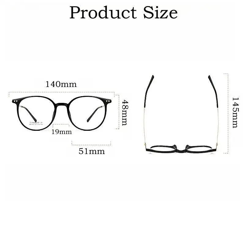 Unisex Square Full Rim Prescription Glasses M8142 — view 4 | Rx Spectacle