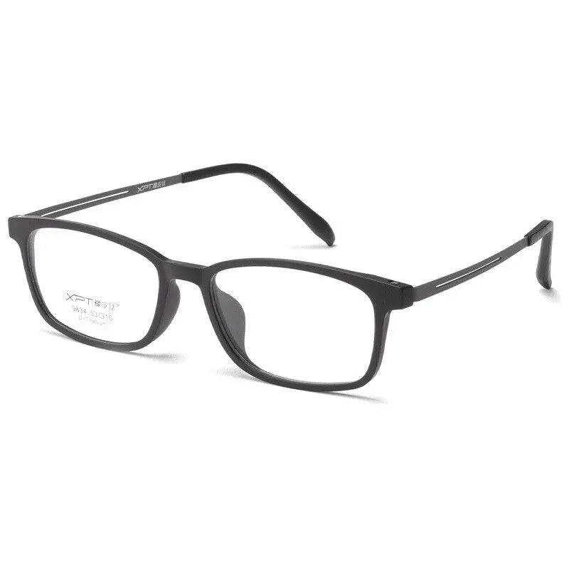 Unisex Square Full Rim Titanium Prescription Glasses 9834XP — view 5 | Rx Spectacle