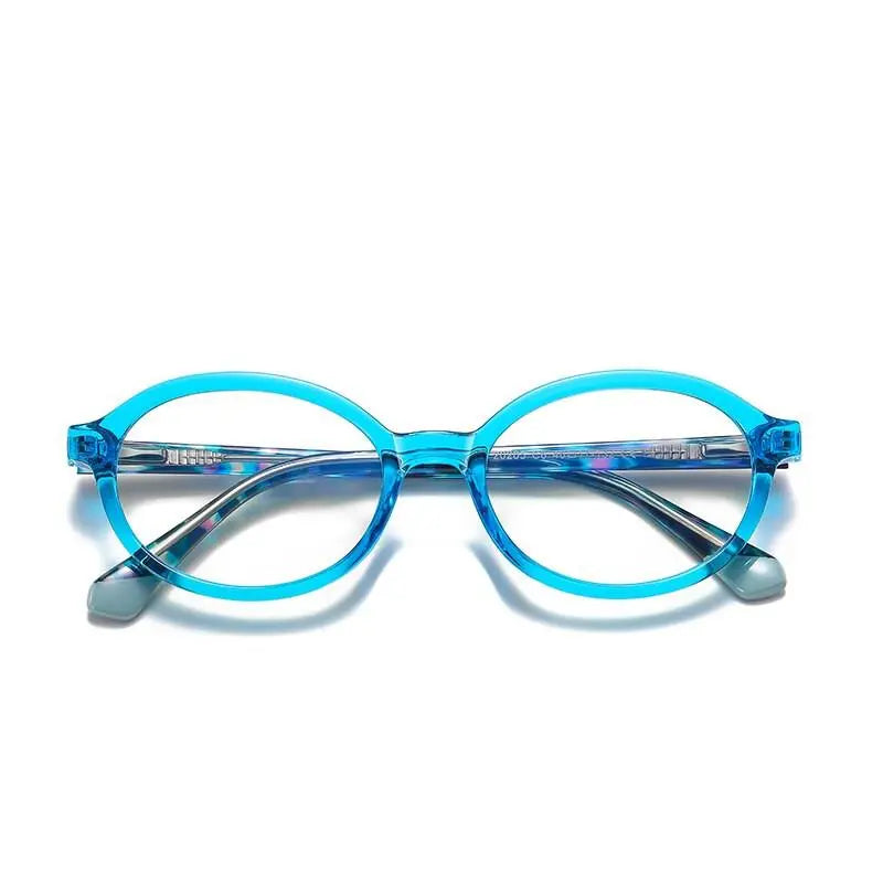 Unisex Round Full Rim TR90 Prescription Glasses 20205 — view 9 | Rx Spectacle