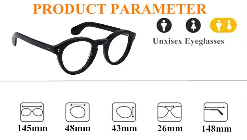 Unisex Oval Full Rim Acetate Prescription Glasses 195142 — view 2 | Rx Spectacle