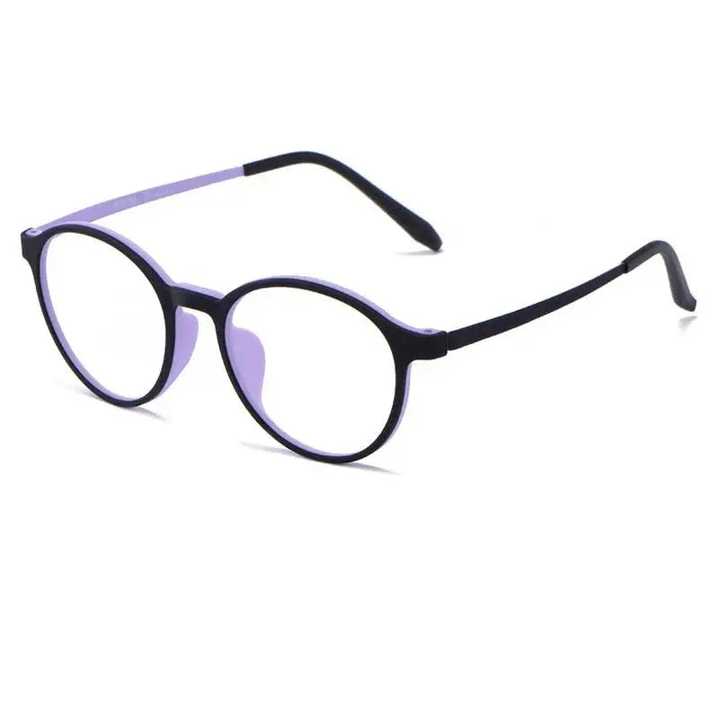 Women's Round Full Rim Titanium Prescription Glasses 73050 — view 4 | Rx Spectacle
