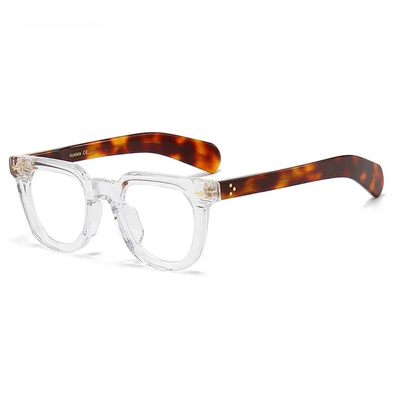 Unisex Square Full Rim Acetate Prescription Glasses 2447 — view 10 | Rx Spectacle
