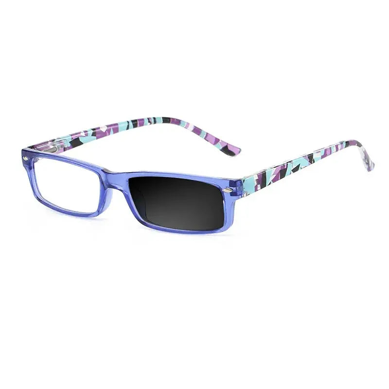 Women's Square Full Rim Alloy Reading Glasses 525004 — view 10 | Rx Spectacle