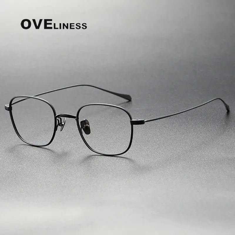Women's Square Full Rim Titanium Prescription Glasses 369199 — view 5 | Rx Spectacle