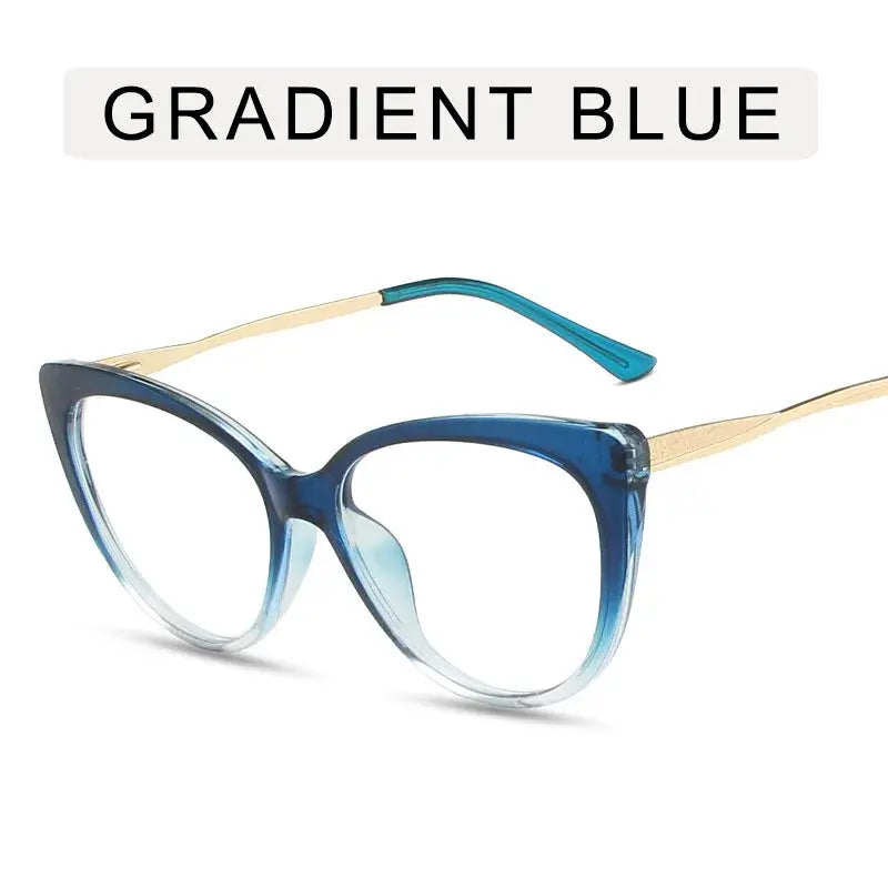 Women's Cat Eye Full Rim TR90 Prescription Glasses 55018 — view 10 | Rx Spectacle