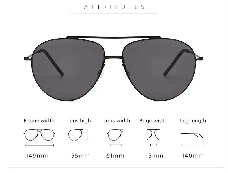 Men's Oval Full Rim Titanium Double Bridge Prescription Glasses 638806 — view 2 | Rx Spectacle