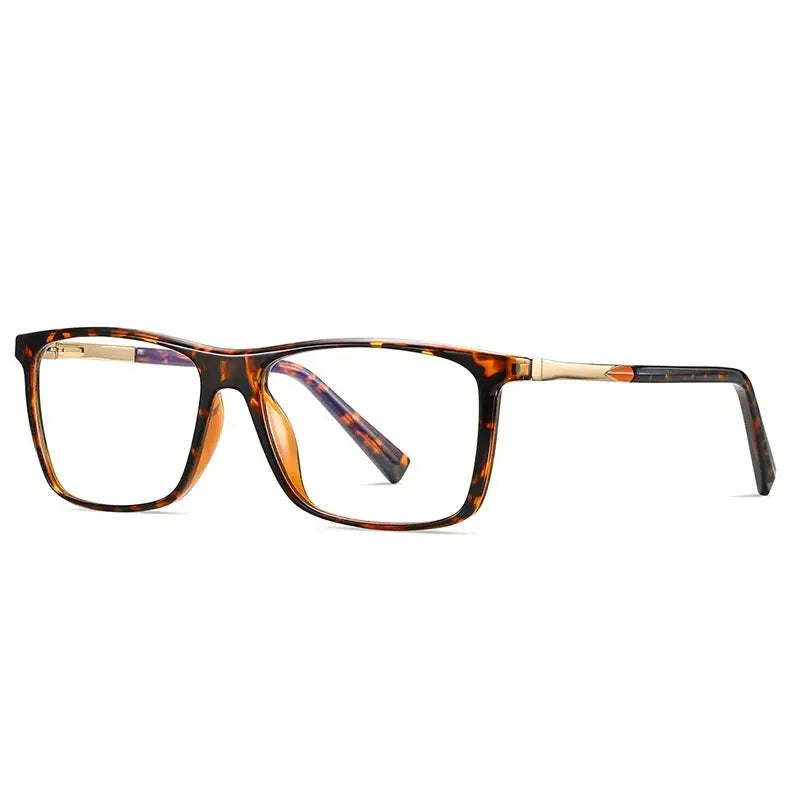 Unisex Square Full Rim Titanium Prescription Glasses 362085 — view 6 | Rx Spectacle
