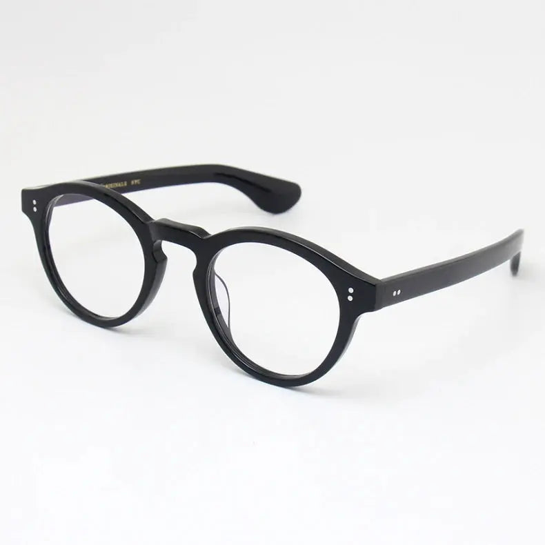Unisex Oval Full Rim Acetate Prescription Glasses 195142 — view 5 | Rx Spectacle
