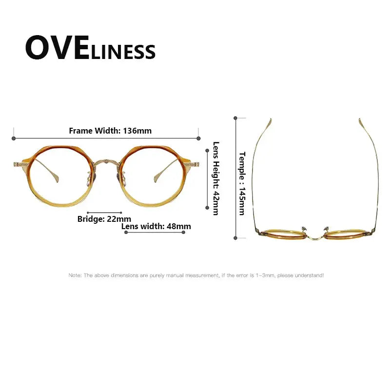 Women's Round Full Rim Titanium Prescription Glasses 922403 — view 2 | Rx Spectacle