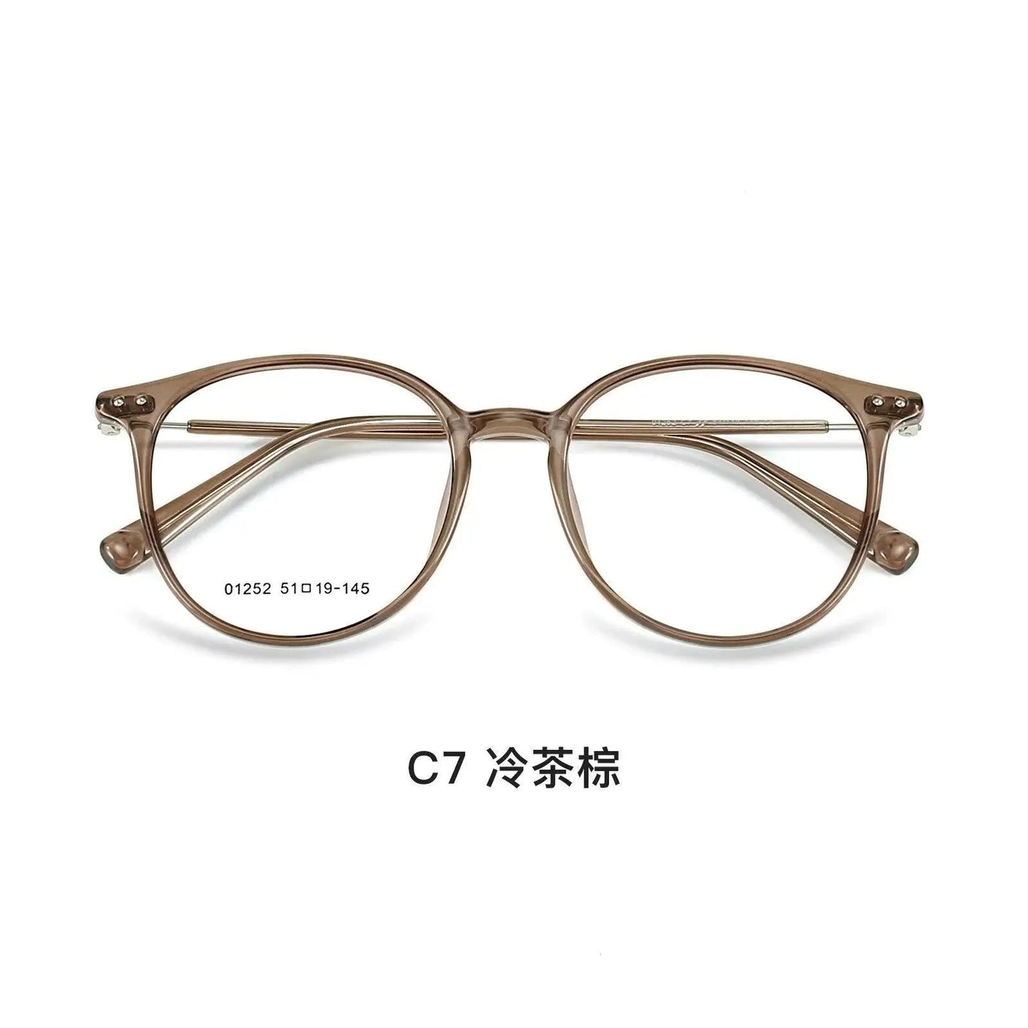 Unisex Square Full Rim TR90 Prescription Glasses 01252 — view 8 | Rx Spectacle
