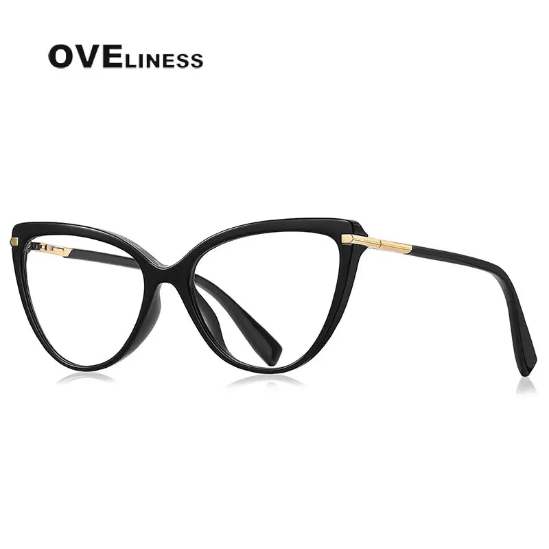 Women's Square Full Rim Titanium Prescription Glasses 22098 — view 4 | Rx Spectacle