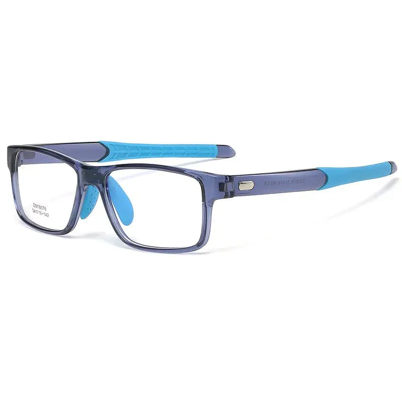 Men's Square Full Rim Titanium Prescription Glasses 818076 — view 5 | Rx Spectacle
