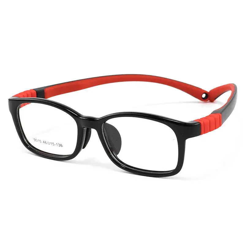 Unisex Square Full Rim TR90 Prescription Glasses Y9015 — view 9 | Rx Spectacle