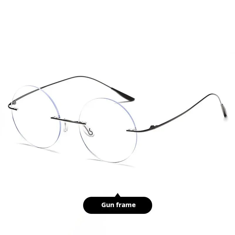 Women's Round Rimless Prescription Glasses 720176 — view 7 | Rx Spectacle