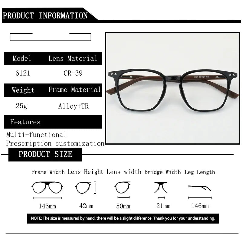 Unisex Square Full Rim TR90 Reading Glasses 766121 — view 2 | Rx Spectacle