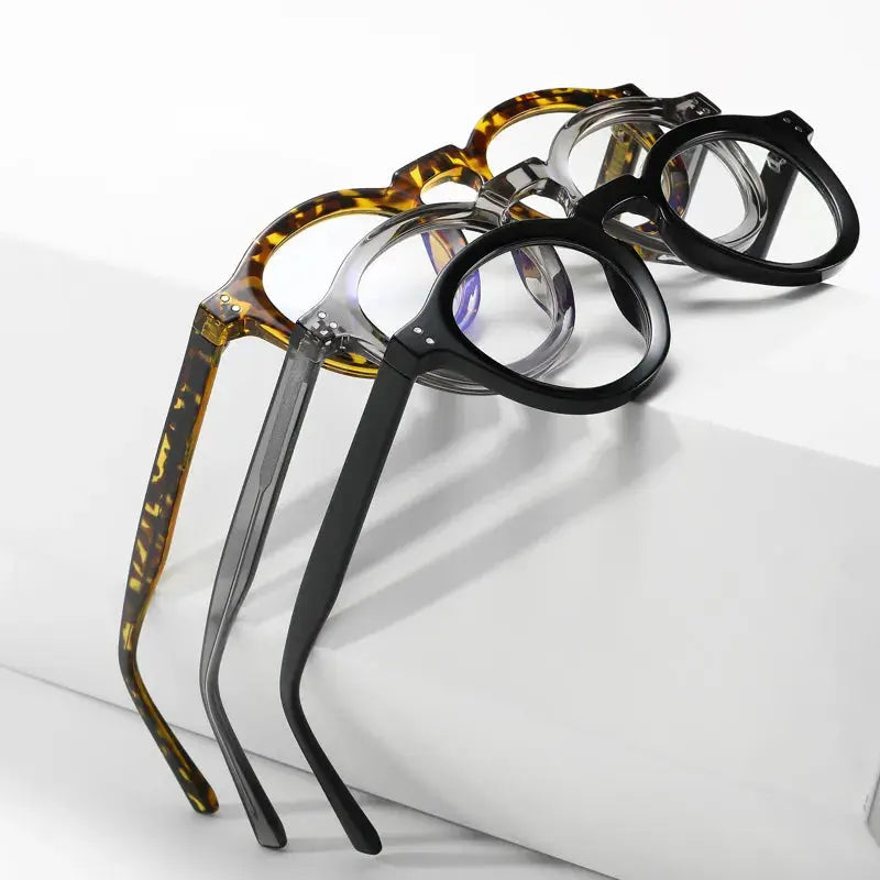 Unisex Round Full Rim Acetate Reading Glasses 2090 — view 2 | Rx Spectacle