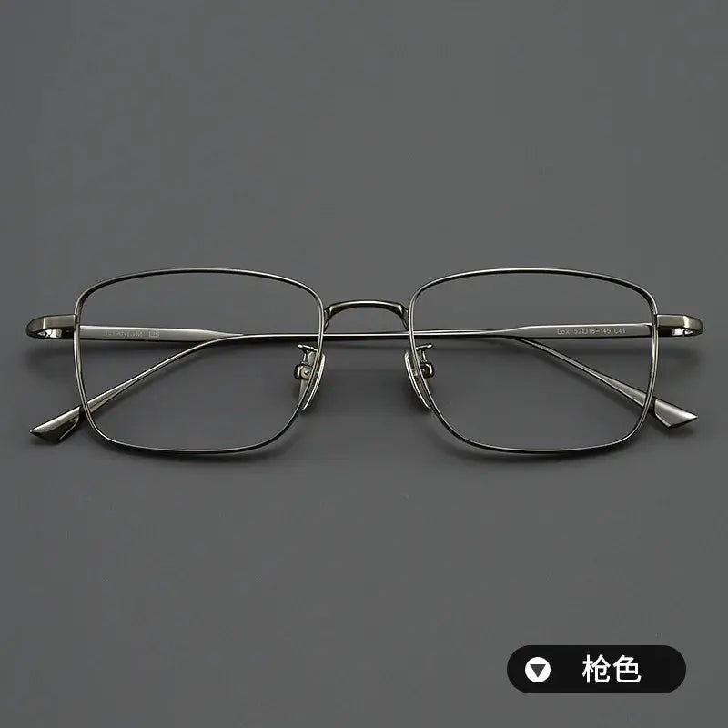Women's Square Full Rim Titanium Prescription Glasses 190869 — view 5 | Rx Spectacle