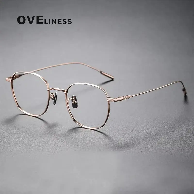 Women's Polygon Full Rim Titanium Prescription Glasses 380802 — view 6 | Rx Spectacle