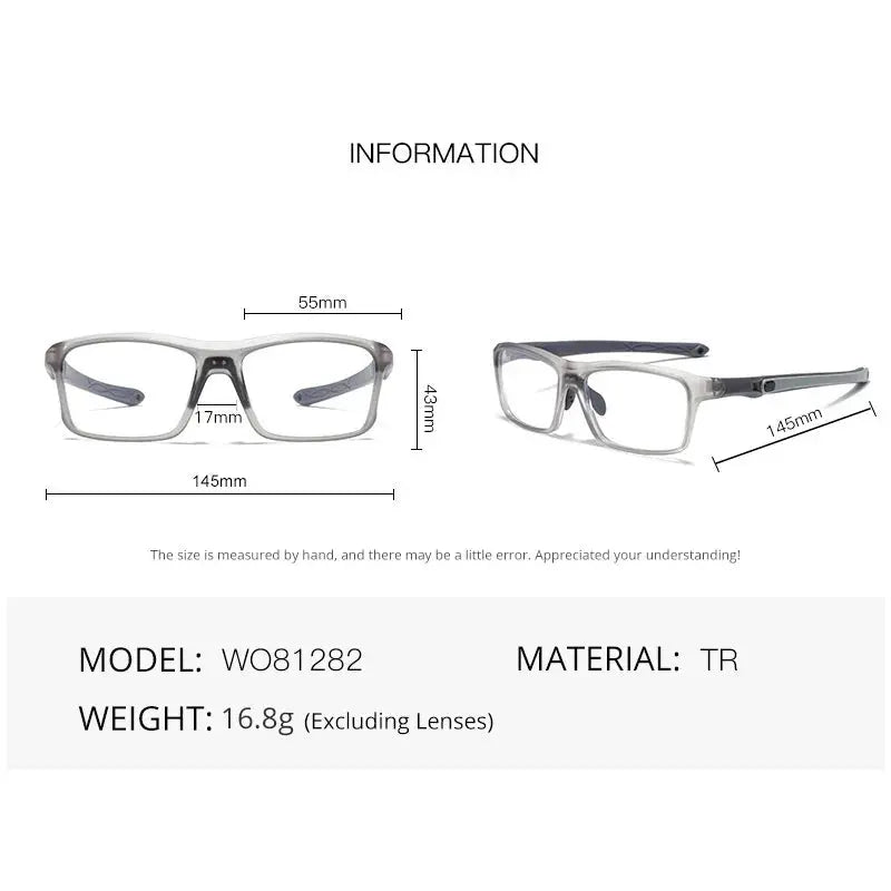 Men's Square Full Rim Titanium Prescription Glasses 812820 — view 2 | Rx Spectacle