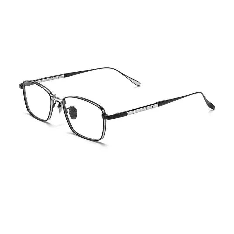Men's Polygon Full Rim Titanium Prescription Glasses 790200 — view 6 | Rx Spectacle