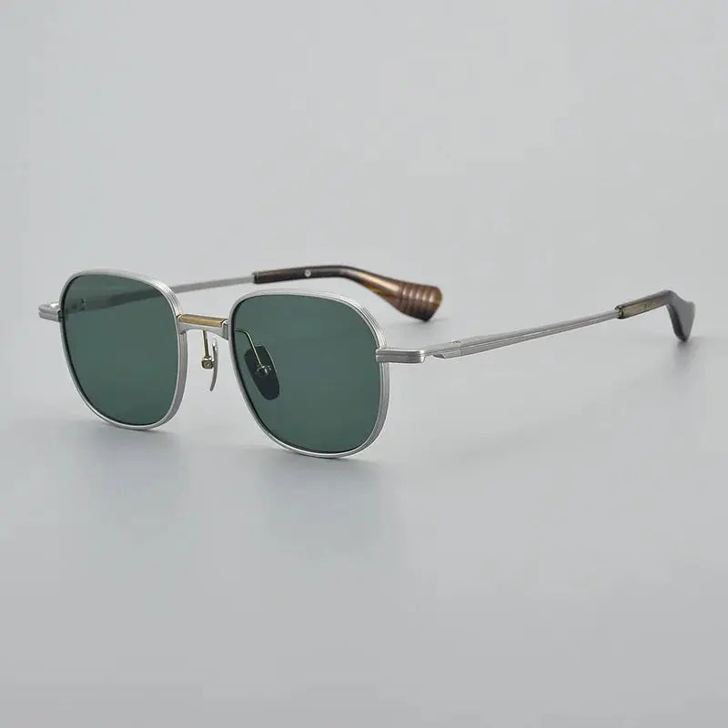 Unisex Square Full Rim Titanium Prescription Glasses 151dt — view 1 | Rx Spectacle