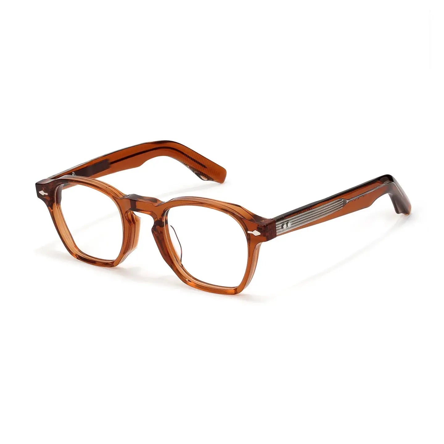 Unisex Polygon Full Rim Acetate Prescription Glasses 396195 — view 4 | Rx Spectacle