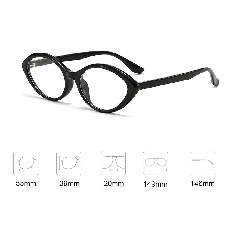 Women's Oval Full Rim TR90 Prescription Glasses 51302 — view 2 | Rx Spectacle