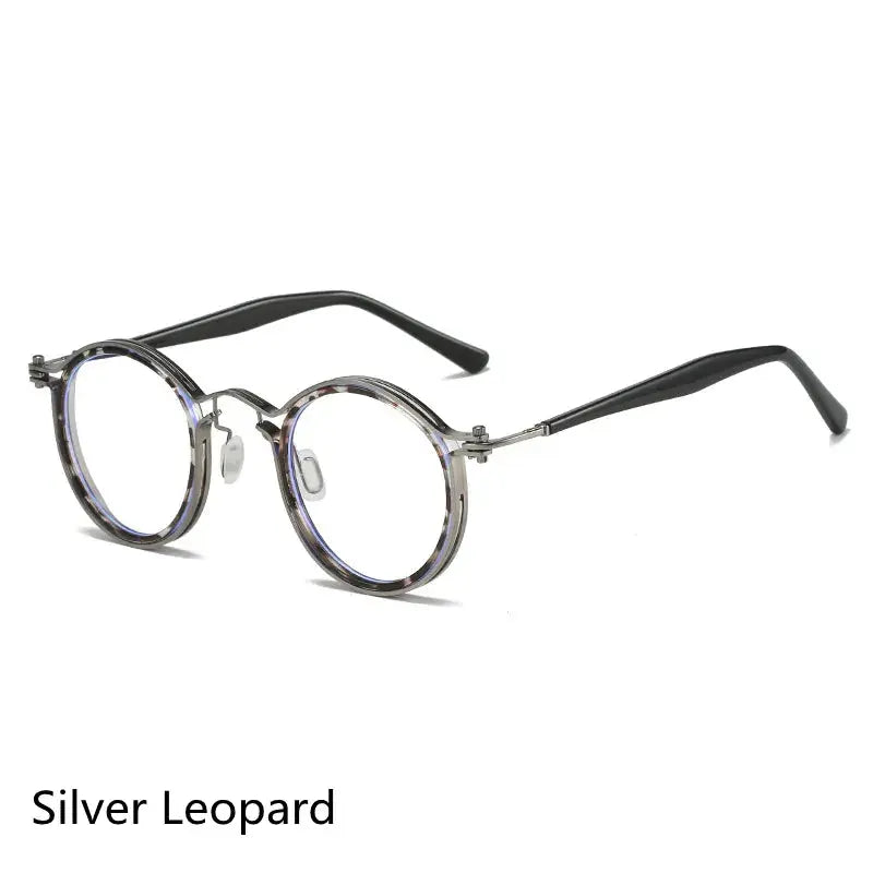 Unisex Round Full Rim Acetate Reading Glasses 2203 — view 7 | Rx Spectacle
