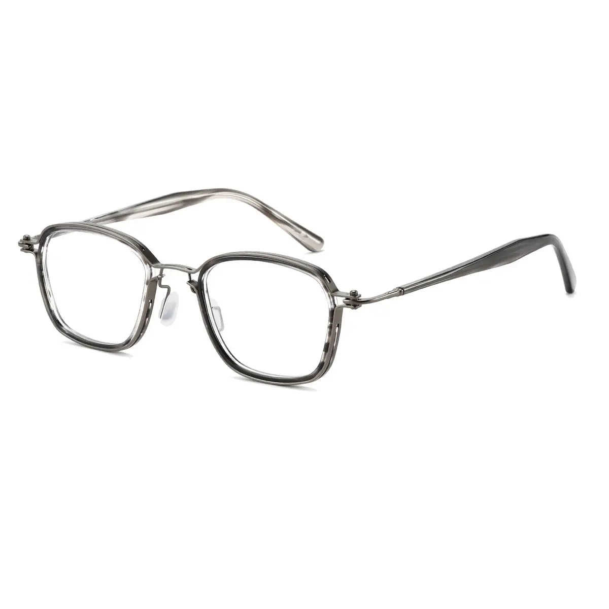 Men's Square Full Rim Titanium Prescription Glasses 586100 — view 4 | Rx Spectacle
