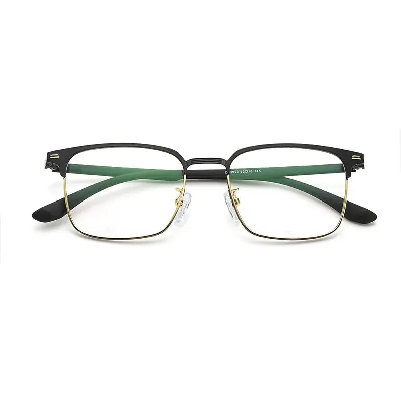 Unisex Square Full Rim Alloy Reading Glasses 33999 — view 1 | Rx Spectacle