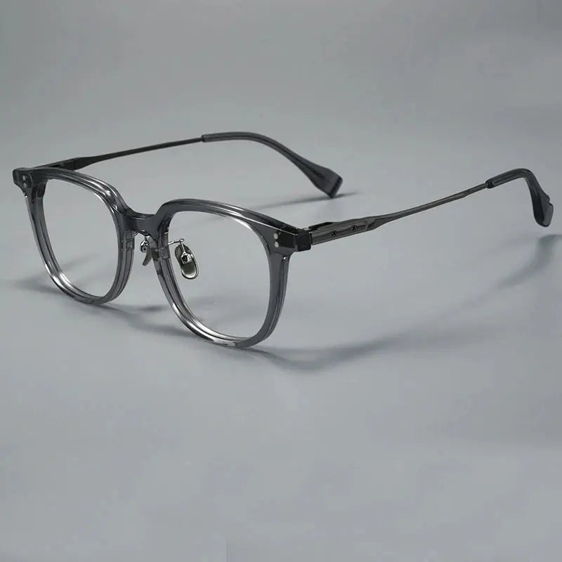 Unisex Square Full Rim Titanium Prescription Glasses 368150 — view 5 | Rx Spectacle