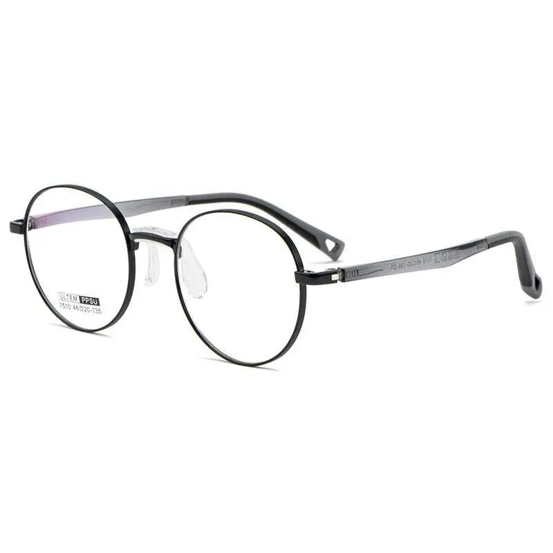 Unisex Round Full Rim TR90 Prescription Glasses 7510S — view 3 | Rx Spectacle