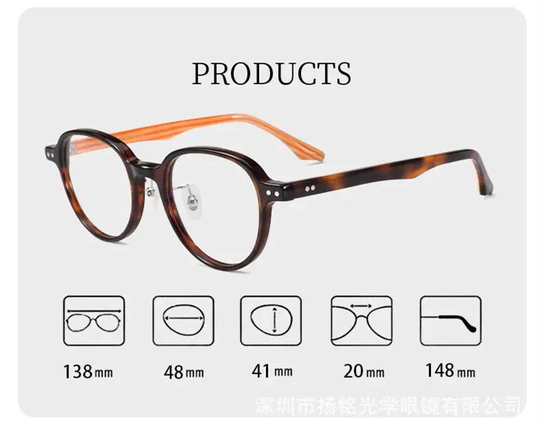 Women's Oval Full Rim Acetate Prescription Glasses 369801 — view 2 | Rx Spectacle