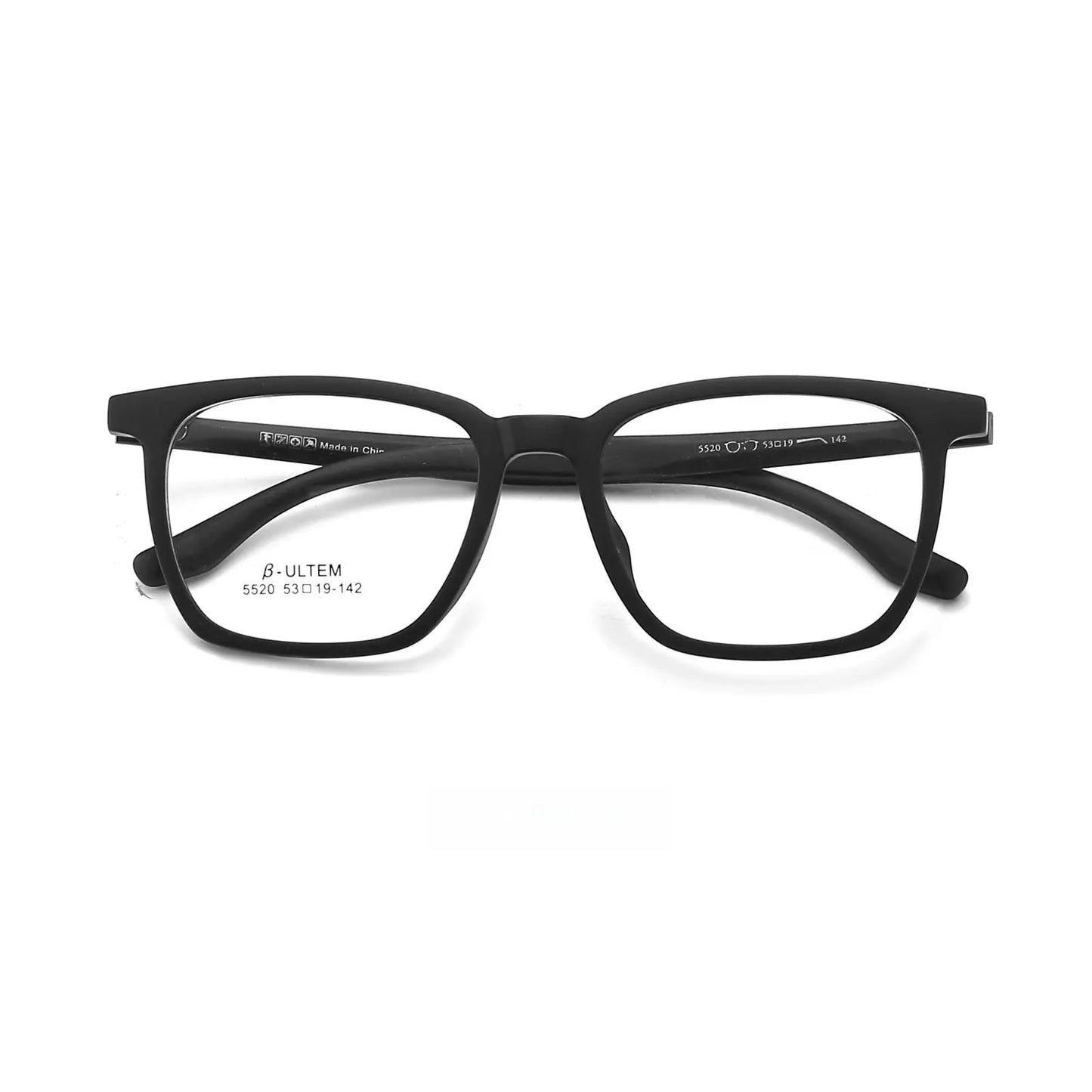 Unisex Square Full Rim Plastic Prescription Glasses 5520 — view 4 | Rx Spectacle