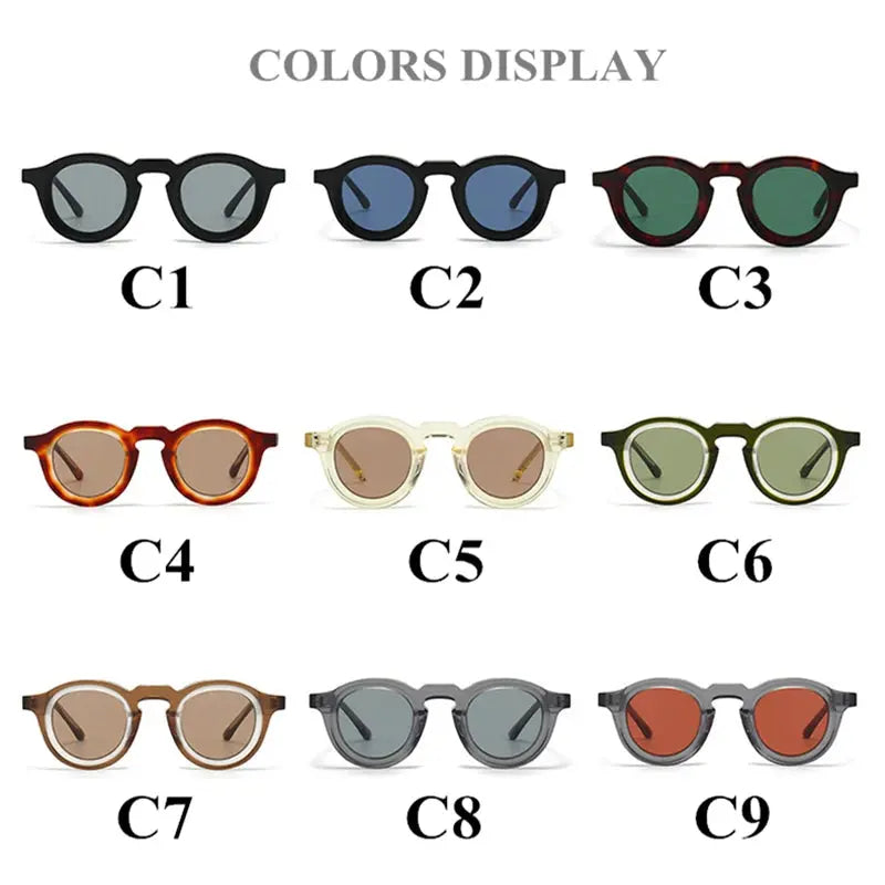 Unisex Round Full Rim Acetate Prescription Glasses 442741 — view 6 | Rx Spectacle