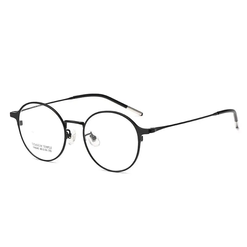 Women's Oval Full Rim Titanium Prescription Glasses 98640 — view 7 | Rx Spectacle