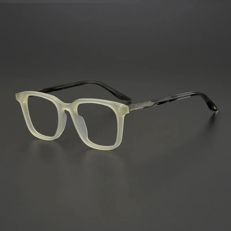 Men's Square Full Rim Acetate Prescription Glasses 9020 — view 9 | Rx Spectacle