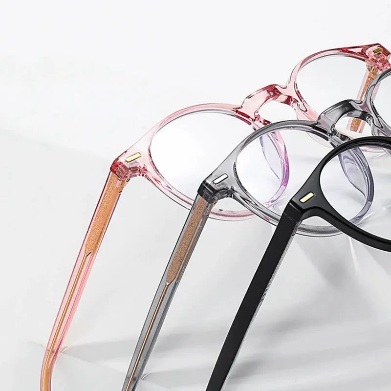 Unisex Round Full Rim Acetate Reading Glasses 2083 — view 3 | Rx Spectacle