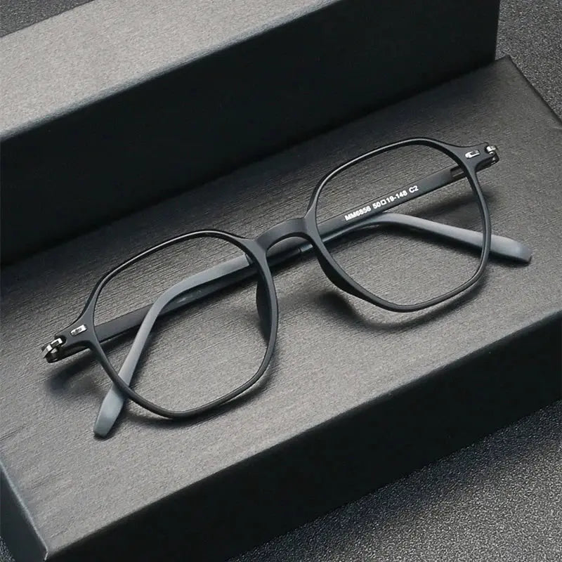 Unisex Polygon Full Rim TR90 Prescription Glasses 256856 — view 1 | Rx Spectacle