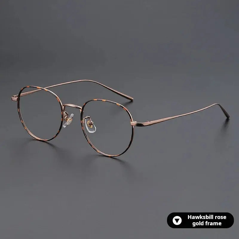 Unisex Oval Full Rim Titanium Prescription Glasses 722066 — view 3 | Rx Spectacle