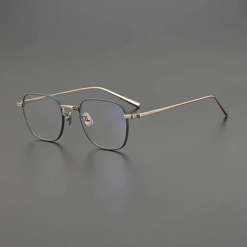 Women's Polygon Full Rim Titanium Prescription Glasses 51015 — view 6 | Rx Spectacle